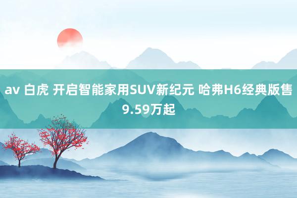 av 白虎 开启智能家用SUV新纪元 哈弗H6经典版售9.59万起