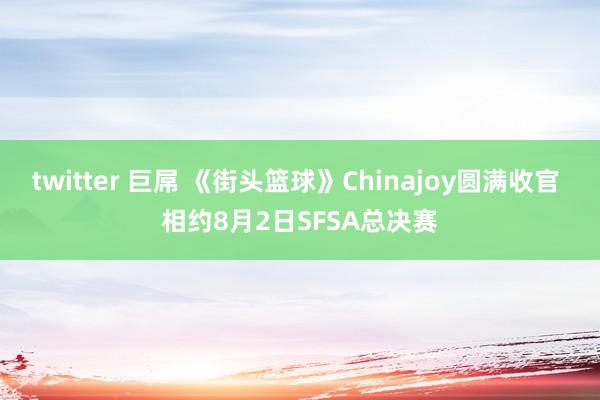 twitter 巨屌 《街头篮球》Chinajoy圆满收官 相约8月2日SFSA总决赛