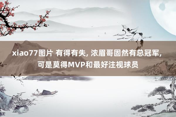 xiao77图片 有得有失， 浓眉哥固然有总冠军， 可是莫得MVP和最好注视球员