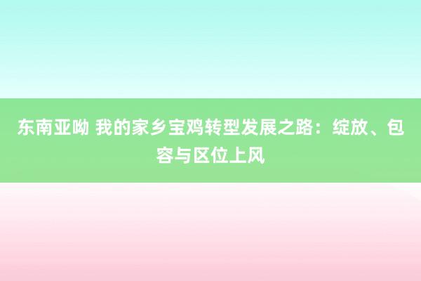 东南亚呦 我的家乡宝鸡转型发展之路：绽放、包容与区位上风