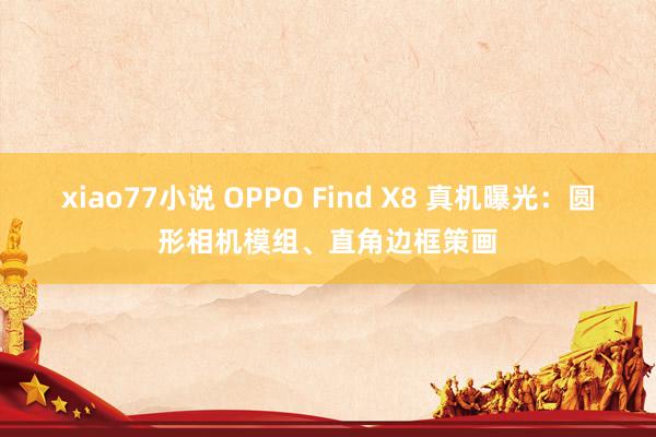 xiao77小说 OPPO Find X8 真机曝光：圆形相机模组、直角边框策画