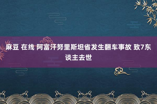 麻豆 在线 阿富汗努里斯坦省发生翻车事故 致7东谈主去世