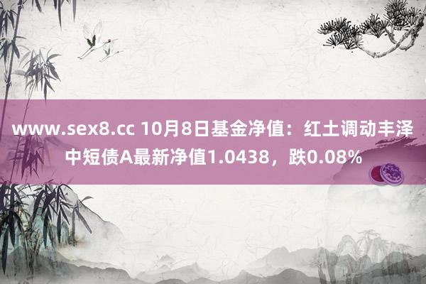 www.sex8.cc 10月8日基金净值：红土调动丰泽中短债A最新净值1.0438，跌0.08%