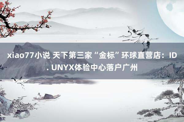 xiao77小说 天下第三家“金标”环球直营店：ID. UNYX体验中心落户广州