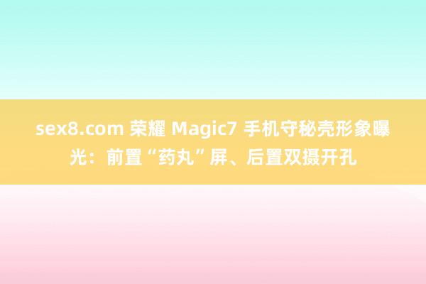 sex8.com 荣耀 Magic7 手机守秘壳形象曝光：前置“药丸”屏、后置双摄开孔