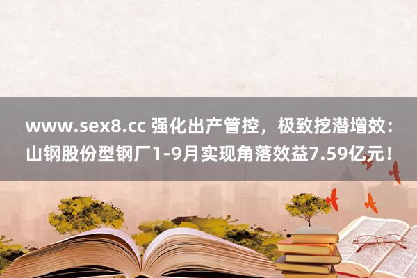 www.sex8.cc 强化出产管控，极致挖潜增效：山钢股份型钢厂1-9月实现角落效益7.59亿元！