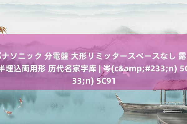 パナソニック 分電盤 大形リミッタースペースなし 露出・半埋込両用形 历代名家字库 | 岑(c&#233;n) 5C91