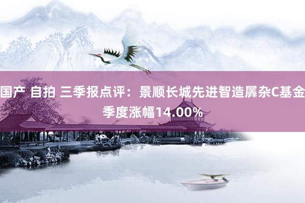 国产 自拍 三季报点评：景顺长城先进智造羼杂C基金季度涨幅14.00%