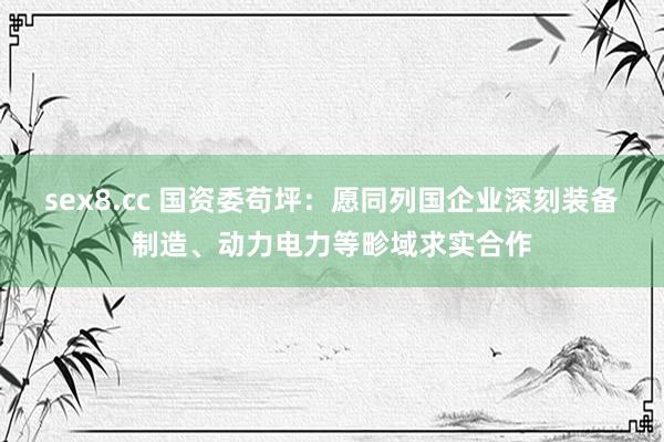 sex8.cc 国资委苟坪：愿同列国企业深刻装备制造、动力电力等畛域求实合作