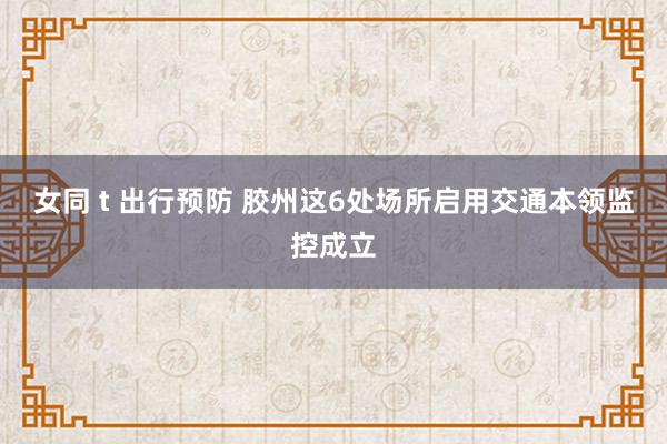 女同 t 出行预防 胶州这6处场所启用交通本领监控成立