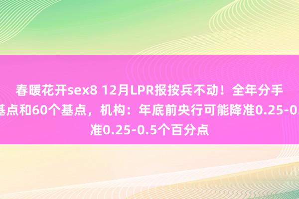 春暖花开sex8 12月LPR报按兵不动！全年分手着落35个基点和60个基点，机构：年底前央行可能降准0.25-0.5个百分点