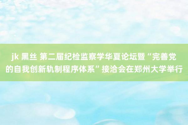 jk 黑丝 第二届纪检监察学华夏论坛暨“完善党的自我创新轨制程序体系”接洽会在郑州大学举行