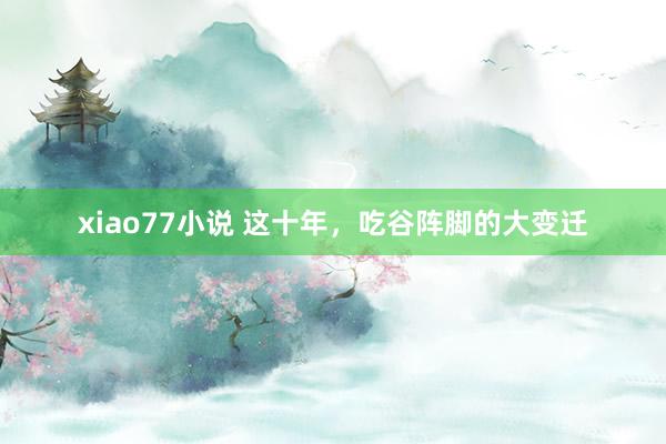 xiao77小说 这十年，吃谷阵脚的大变迁