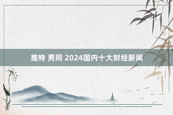 推特 男同 2024国内十大财经新闻