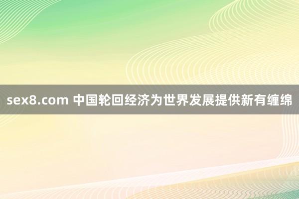 sex8.com 中国轮回经济为世界发展提供新有缠绵